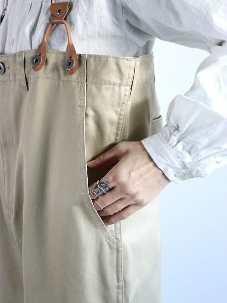 【RhodolirioN】ロドリリオン　アーミー チノ サスペンダー パンツ RHODOLIRION/ロドリリオン Suspender Pants - Chino Cloth