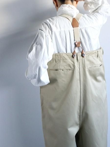 ロドリリオン/ARMY CHINOS SUSPENDERS PANT/サロペット RHODOLIRION｜アーミー チノ サスペンダー パンツ “Army Chinos