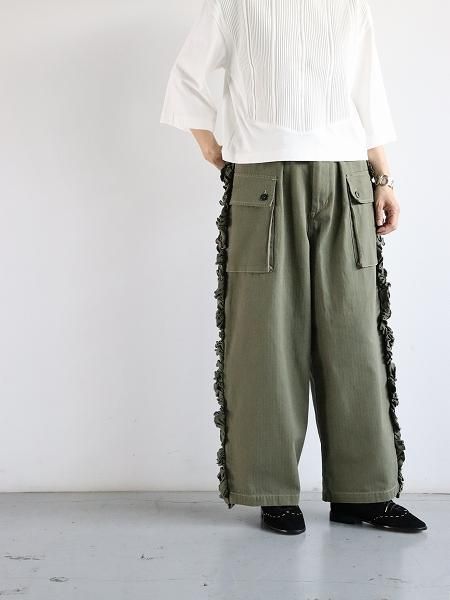 RHODOLIRION (ɥꥪ)Utility Pants - Herringbone 