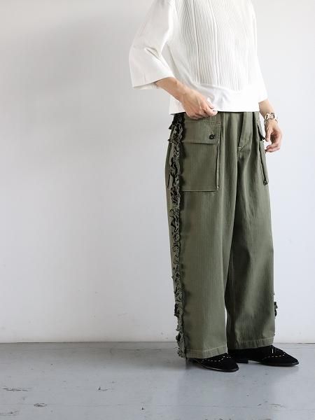 RHODOLIRION (ɥꥪ)Utility Pants - Herringbone 