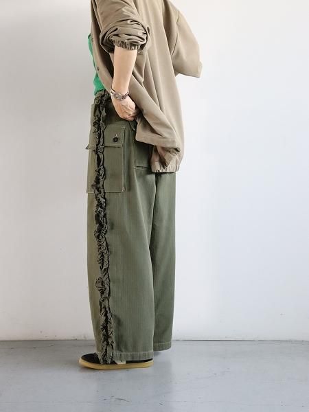 RHODOLIRION (ɥꥪ)Utility Pants - Herringbone 