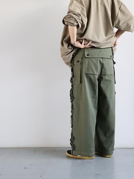 RHODOLIRION (ɥꥪ)Utility Pants - Herringbone 