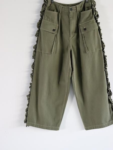 RHODOLIRION (ɥꥪ)Utility Pants - Herringbone 