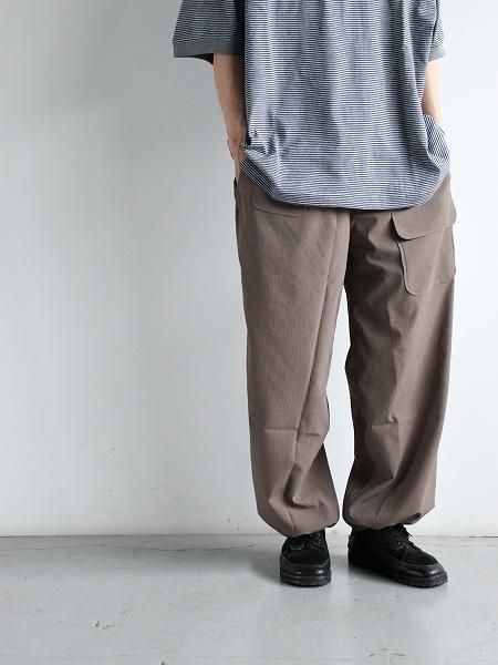 South2 West8 (S2W8)String Cuff Balloon Pant - Poly Washer Cloth / Brown