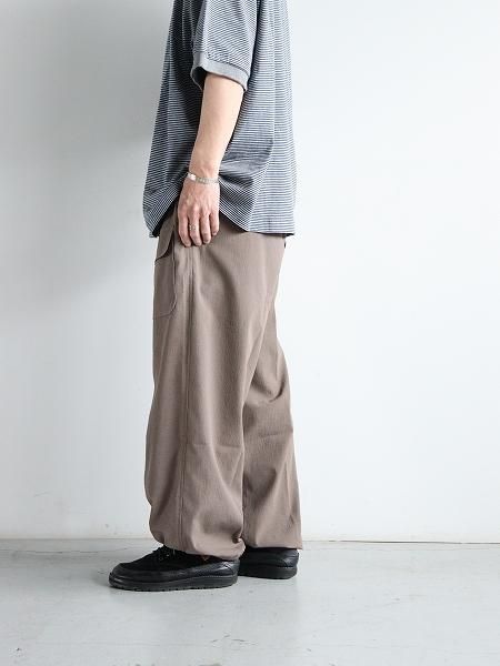 South2 West8 (S2W8)String Cuff Balloon Pant - Poly Washer Cloth / Brown