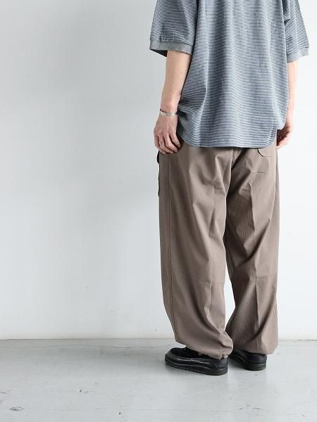 South2 West8 (S2W8)String Cuff Balloon Pant - Poly Washer Cloth / Brown