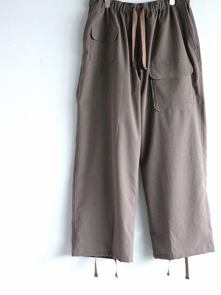 South2 West8 (S2W8)String Cuff Balloon Pant - Poly Washer Cloth / Brown