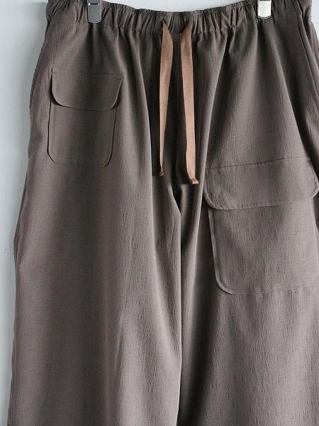 South2 West8 (S2W8)String Cuff Balloon Pant - Poly Washer Cloth / Brown