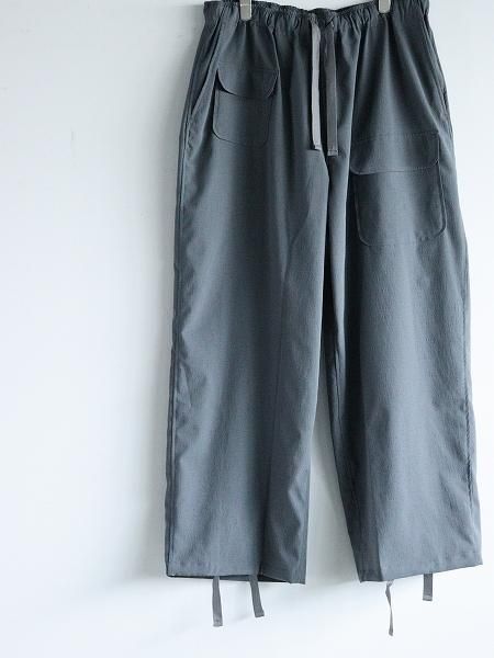 South2 West8 (S2W8)String Cuff Balloon Pant - Poly Washer Cloth / Blue Grey