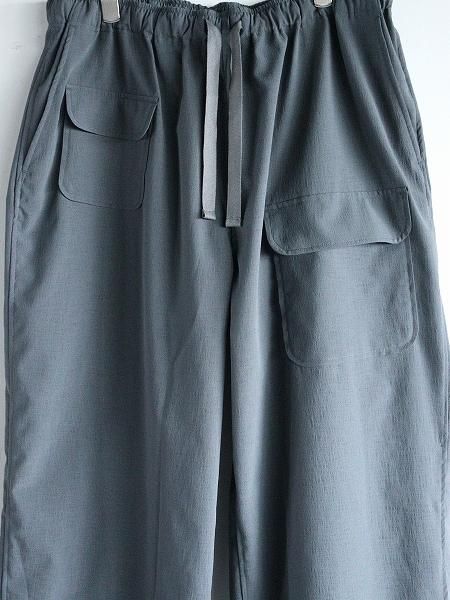 South2 West8 (S2W8)String Cuff Balloon Pant - Poly Washer Cloth / Blue Grey
