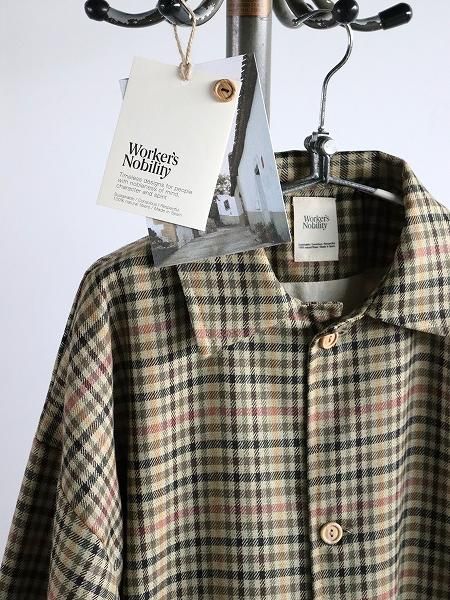 Worker’s Nobility / Plaid Trench Coat / Multi