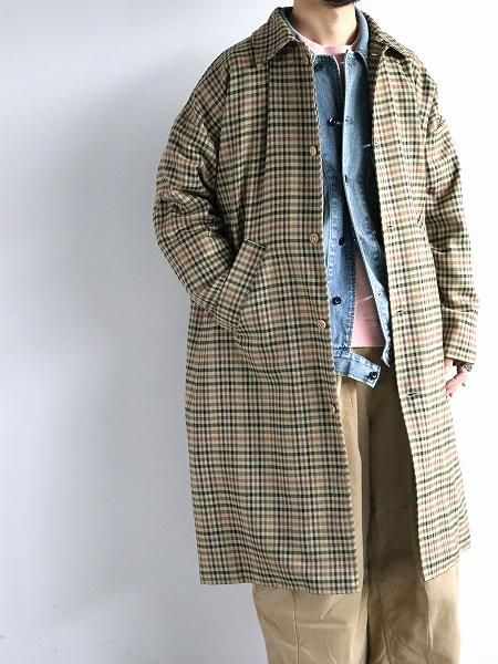 Worker’s Nobility / Plaid Trench Coat / Multi