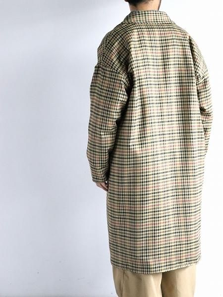 Worker’s Nobility / Plaid Trench Coat / Multi
