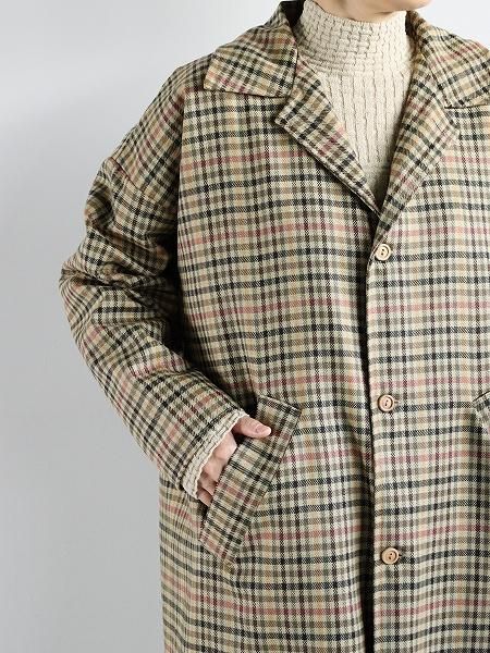 Worker’s Nobility / Plaid Trench Coat / Multi