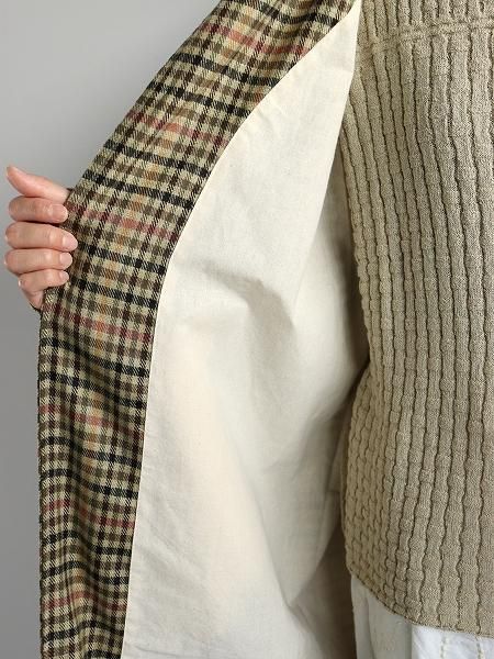 Worker’s Nobility / Plaid Trench Coat / Multi