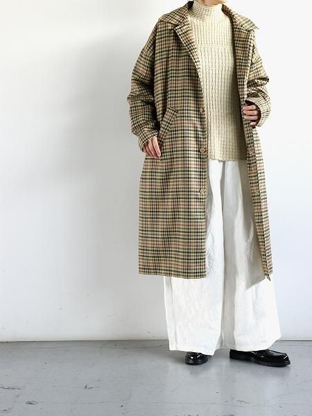 Worker’s Nobility / Plaid Trench Coat / Multi