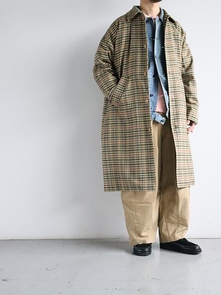 Worker’s Nobility / Plaid Trench Coat / Multi