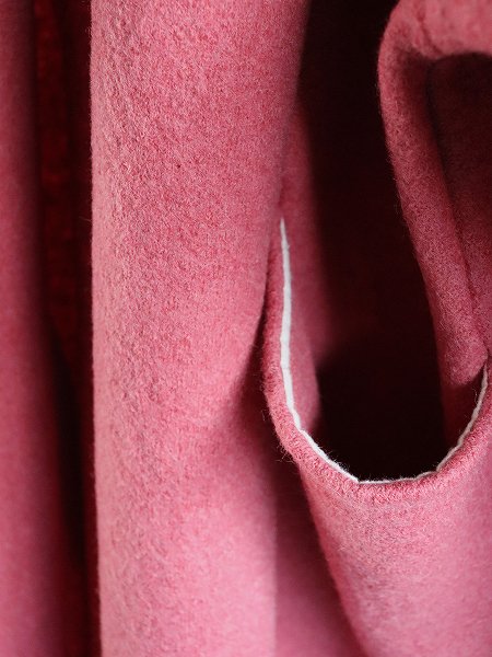 Workers NobilityLong Jacket / Boiled Wool - Pink