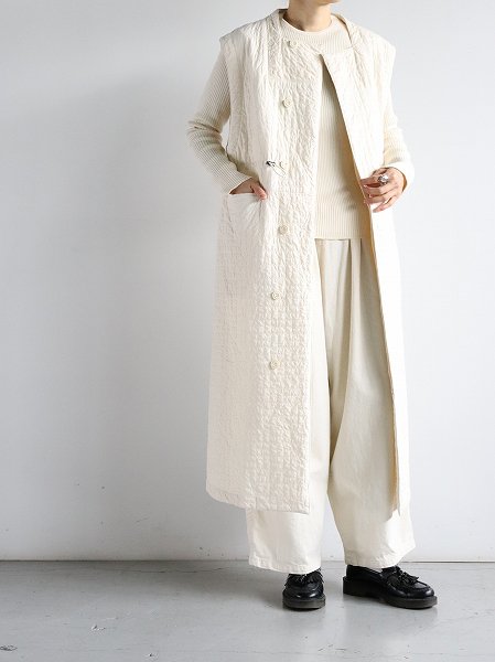 THE HINOKI Wool Casentino Boxy dress / CHARCOAL GRAY