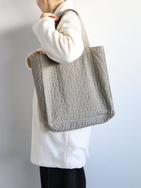 THE HINOKIORGANIC COTTON QUILTING TOTE BAG