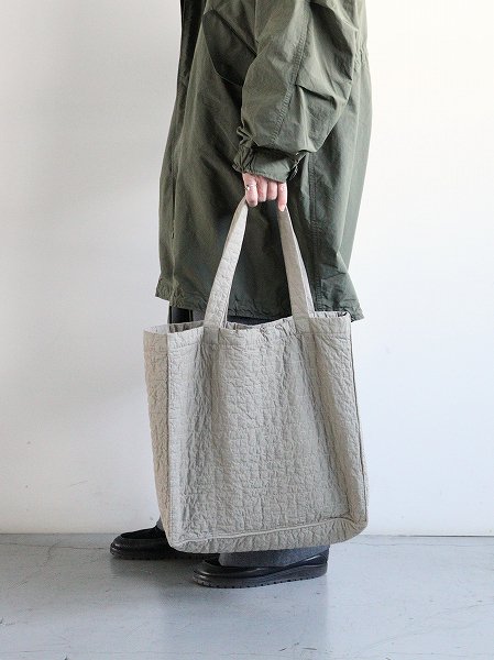 THE HINOKIORGANIC COTTON QUILTING TOTE BAG