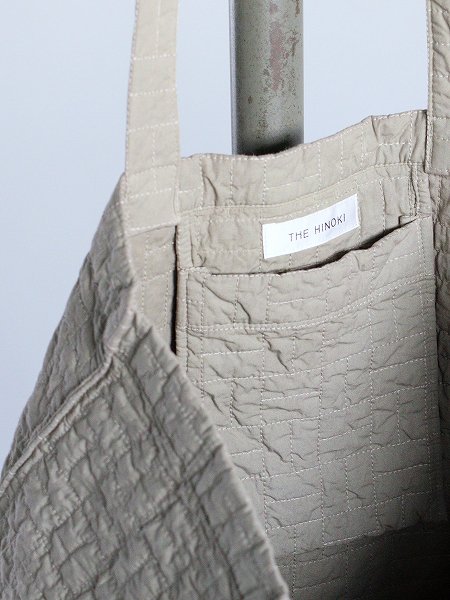 THE HINOKIORGANIC COTTON QUILTING TOTE BAG