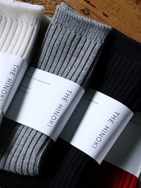 THE HINOKI Wool Cotton Rib Socks (THSC-9)