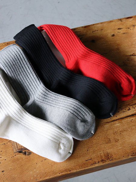 THE HINOKI Wool Cotton Rib Socks (THSC-9)