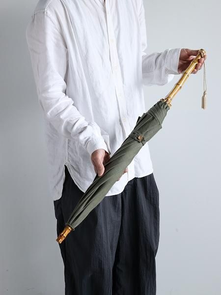 ツタエノヒガサ　日傘　傳 ツタエノヒガサ 2025 (傳の日傘) きつねのたすき 麻ム地