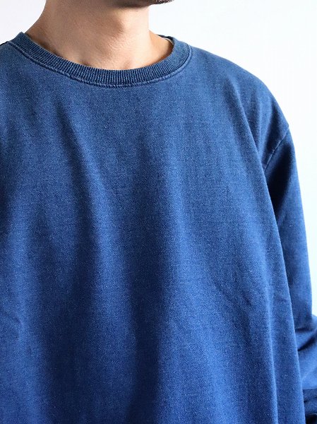 TycaIndigo Crewneck Sweatshirt / Indigo Bleach