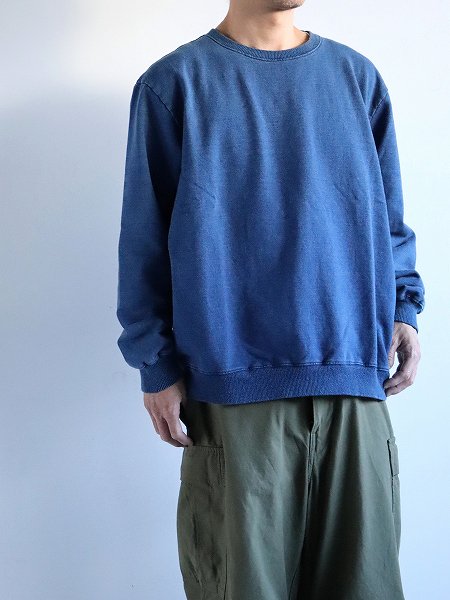 TycaIndigo Crewneck Sweatshirt / Indigo Bleach