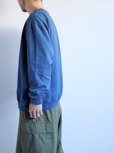 TycaIndigo Crewneck Sweatshirt / Indigo Bleach