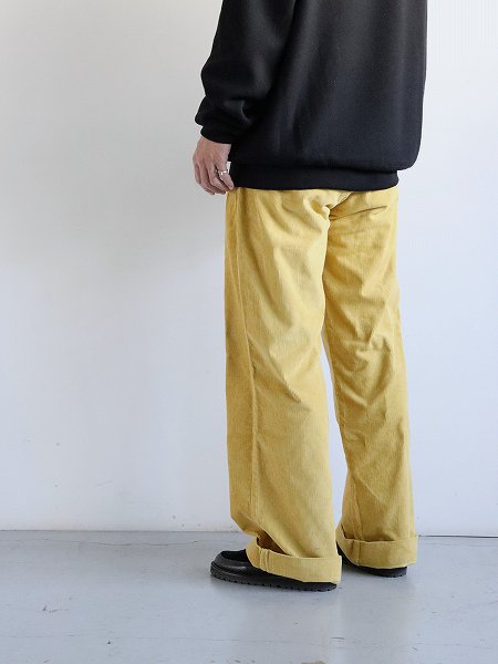 USKEES / #5018 cord boat pants - citronella