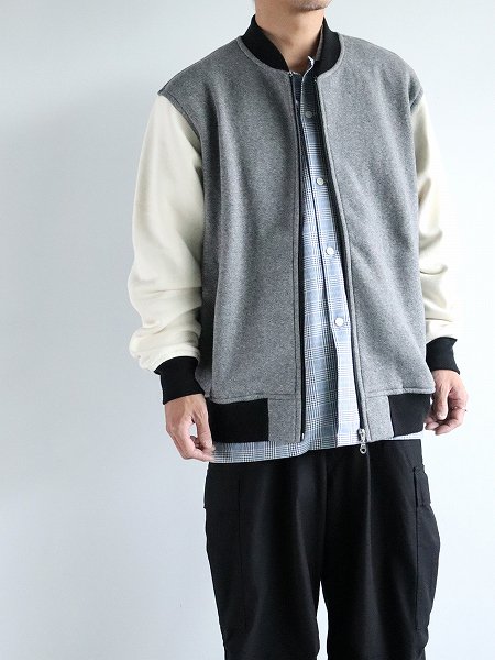 VICTORIA ATHLETICS åȥ㥱å / VARSITY JACKET - GREY/ECO