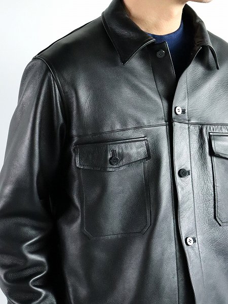 CaleLamb Leather Heavy Weight Jacket / Black