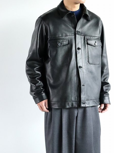 CaleLamb Leather Heavy Weight Jacket / Black