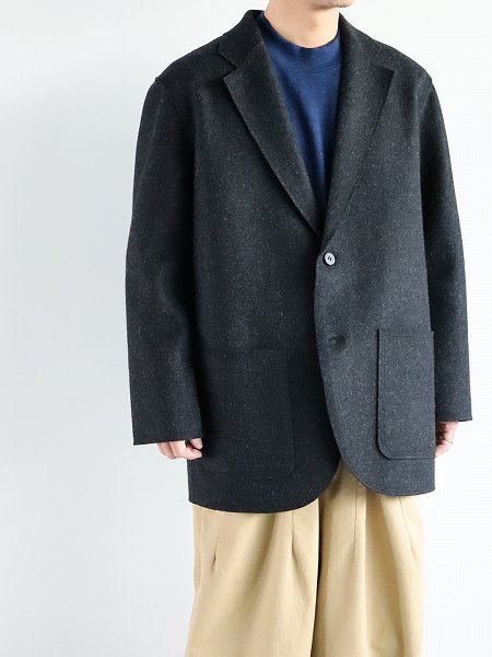 Cale Wool Felt Jacket / Gray