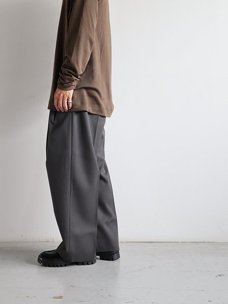 Cale(カル) WOOL GABARDINE TROUSERS サイズ[5]スラックスパンツ-