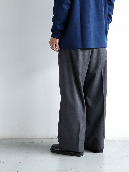 CaleWool Stripe Trouser / Gray