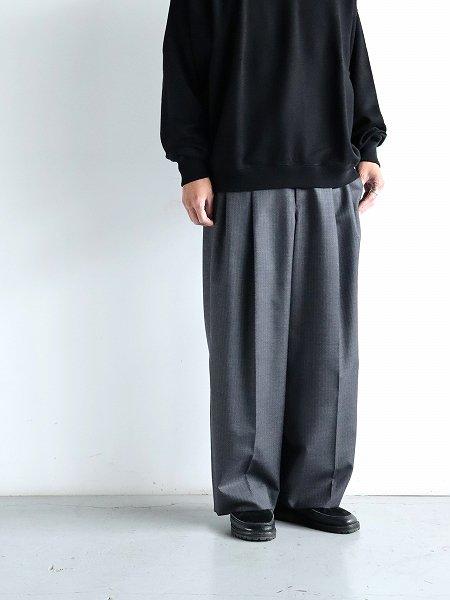 CaleWool Stripe Trouser / Gray