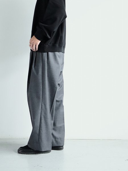 CaleWool Stripe Trouser / Gray