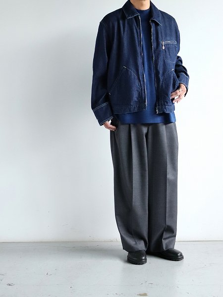 CaleWool Stripe Trouser / Gray