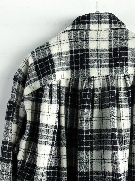 aiePainter Shirt - Wool Gauze Plaid / Grey (PU666)