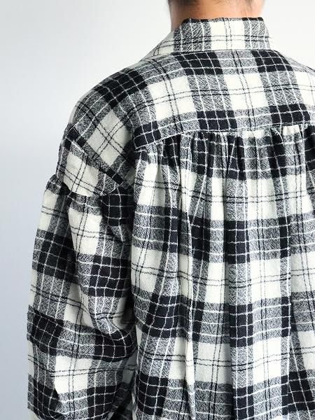 aie Painter Shirt - Wool Gauze Plaid / Grey (PU666)