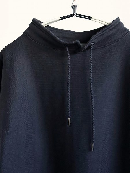 alvana / STAND COLLAR SWEAT - BLACK