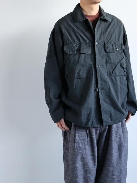 alvana () UNEVEN OVER SHIRTS JACKET / FADE BLACK no.ALV-90122