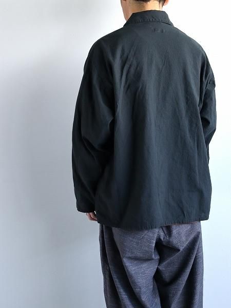 alvana () UNEVEN OVER SHIRTS JACKET / FADE BLACK no.ALV-90122