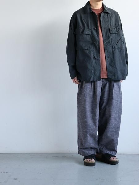 alvana () UNEVEN OVER SHIRTS JACKET / FADE BLACK no.ALV-90122