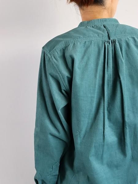 ASEEDONCLOUDHW collarless shirt / Cords - Green
