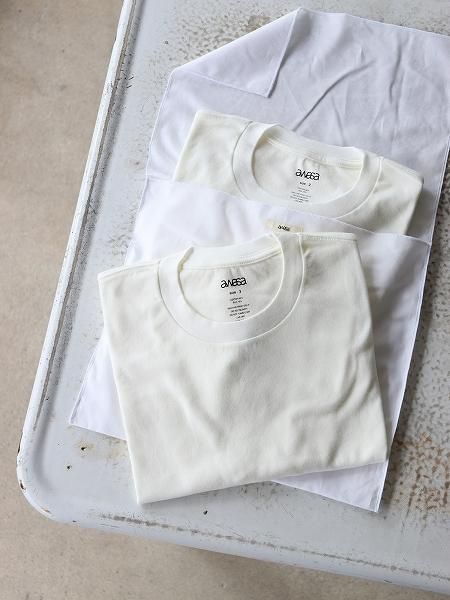 awasa アワサ COTTON SILK 2P T-SHIRT コットンシルク サイズ1 半袖Ｔシャツ カットソー ホワイト レディース【中古】5-0718S♪ awasa (アワサ) コットンシルク 2P Tシャツ (aws1-02002)